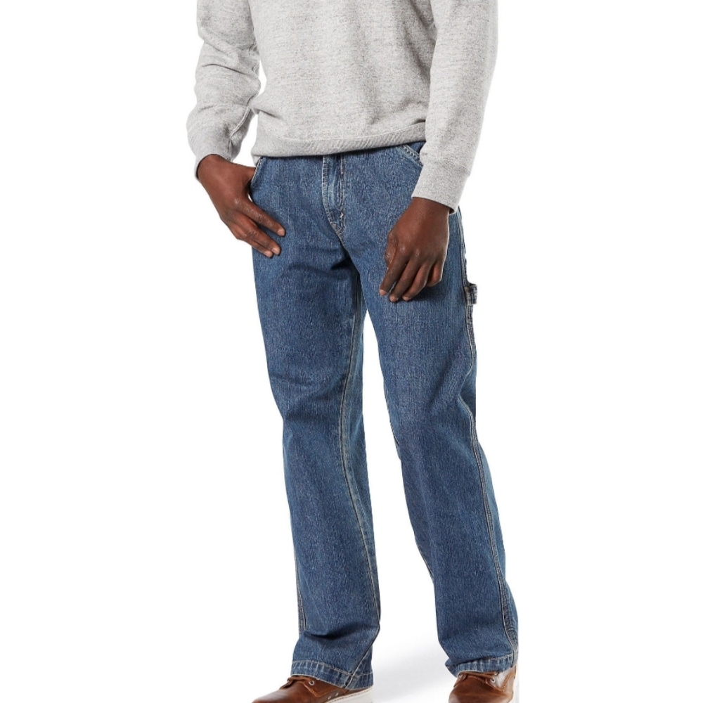 Levi Strauss Signature Men's Size 30x30 Carpenter Jean Medium Wash NWT
